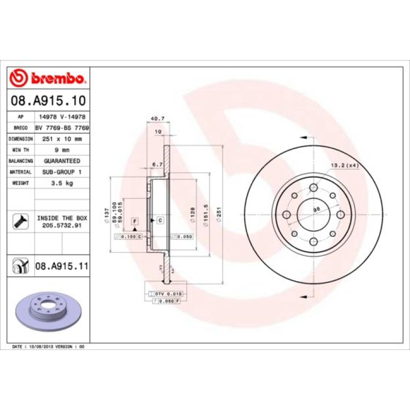 BREM08A91511-2